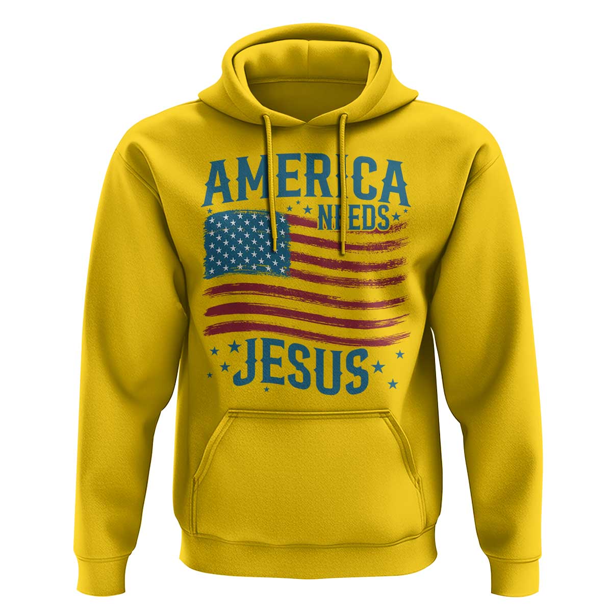 America Needs Jesus Hoodie 4th of July Christian