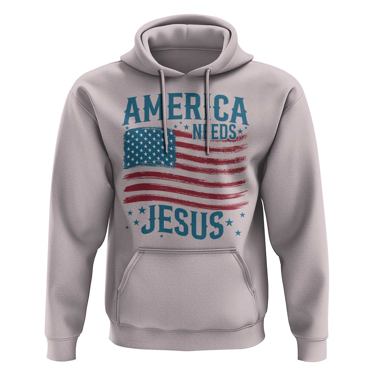 America Needs Jesus Hoodie 4th of July Christian