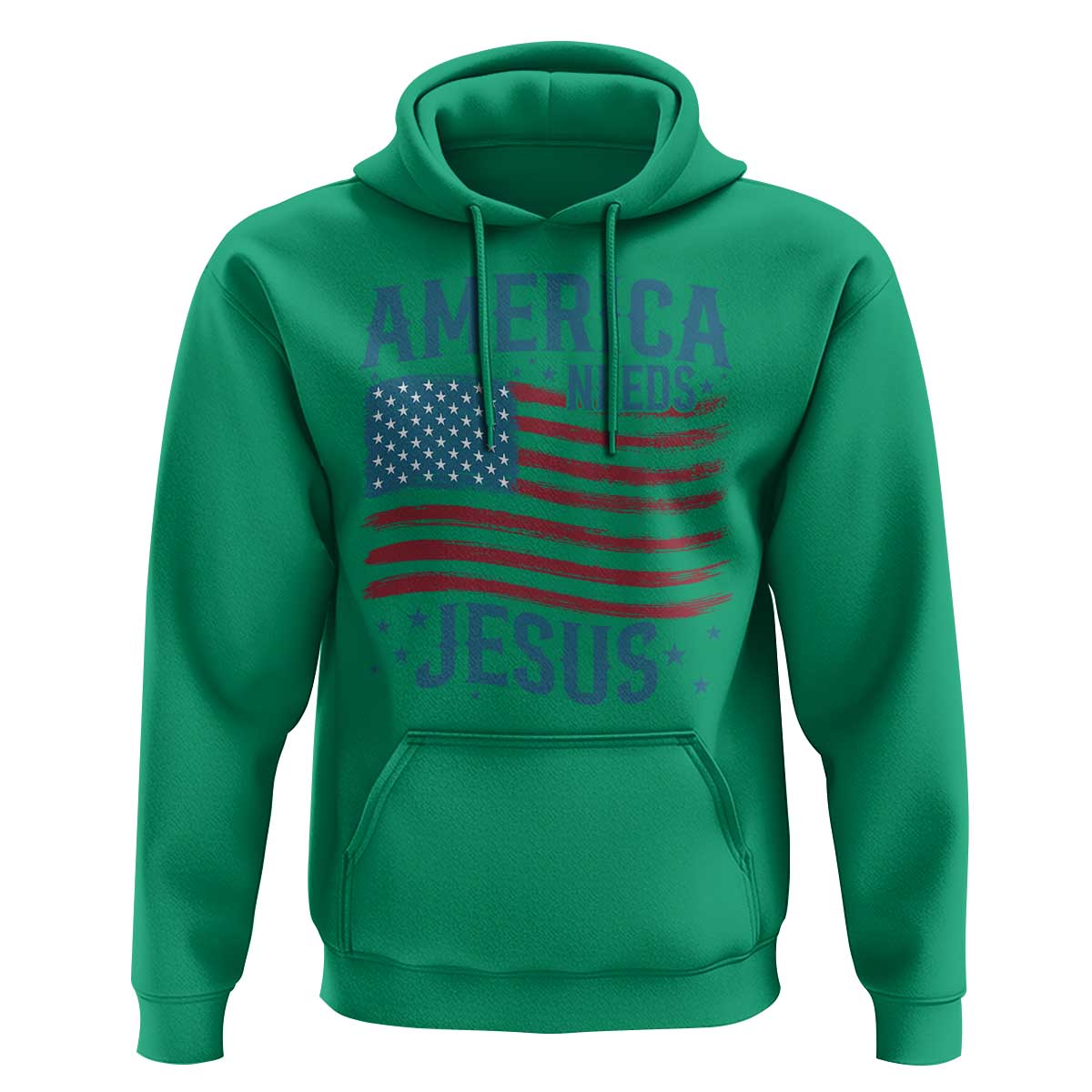America Needs Jesus Hoodie 4th of July Christian