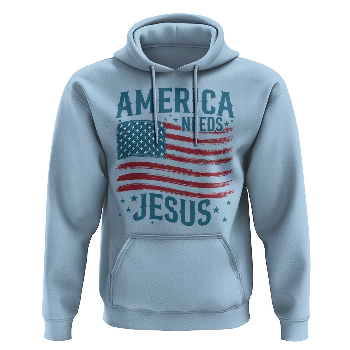America Needs Jesus Hoodie 4th of July Christian