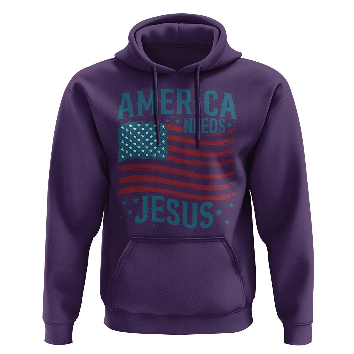 America Needs Jesus Hoodie 4th of July Christian