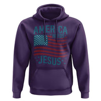 America Needs Jesus Hoodie 4th of July Christian