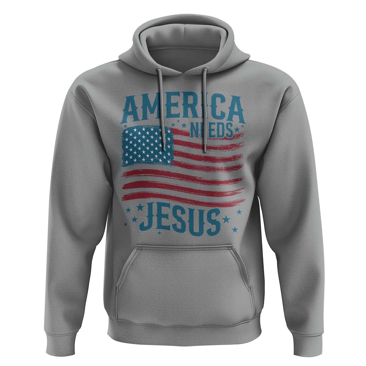 America Needs Jesus Hoodie 4th of July Christian