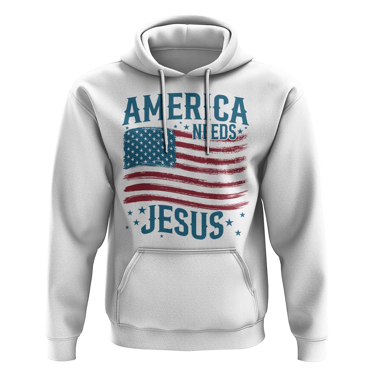 America Needs Jesus Hoodie 4th of July Christian