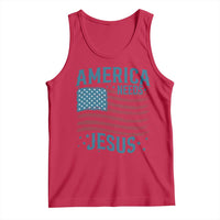 America Needs Jesus Tank Top 4th of July Christian