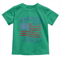 America Needs Jesus Toddler T Shirt 4th of July Christian