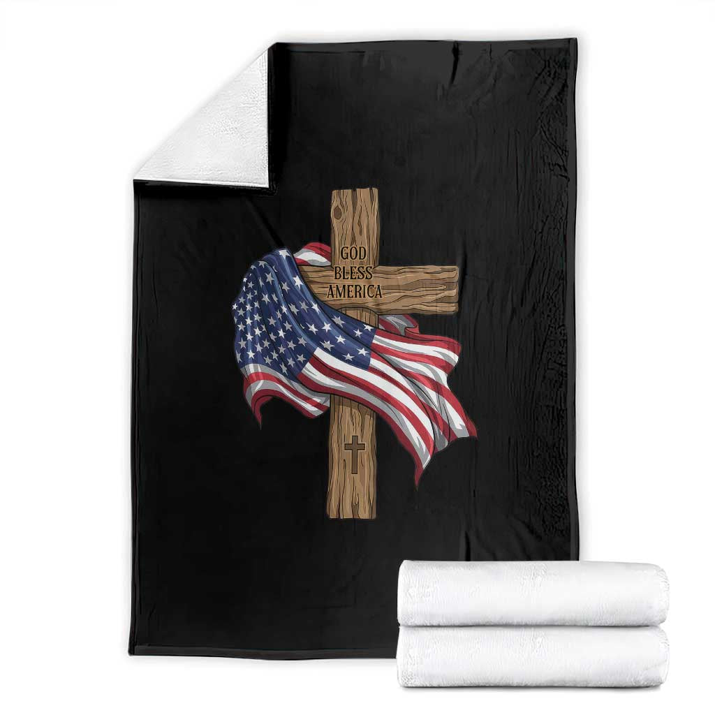 God Bless America 250 Years Throw Blanket 4th of July Christian Jesus