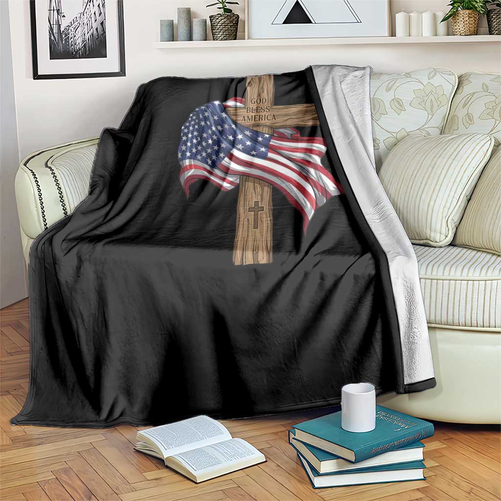 God Bless America 250 Years Throw Blanket 4th of July Christian Jesus