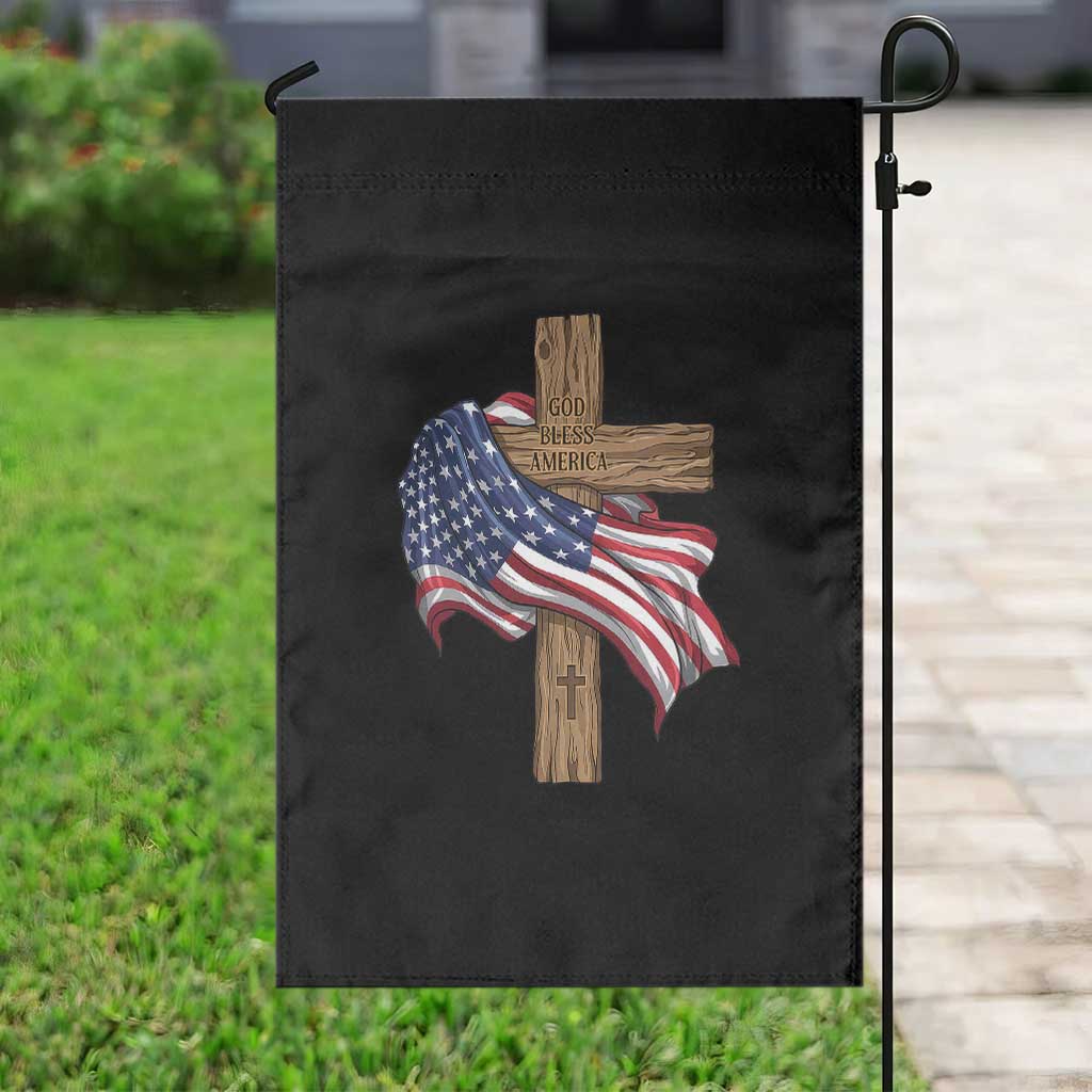 God Bless America 250 Years Garden Flag 4th of July Christian Jesus