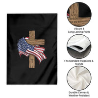 God Bless America 250 Years Garden Flag 4th of July Christian Jesus