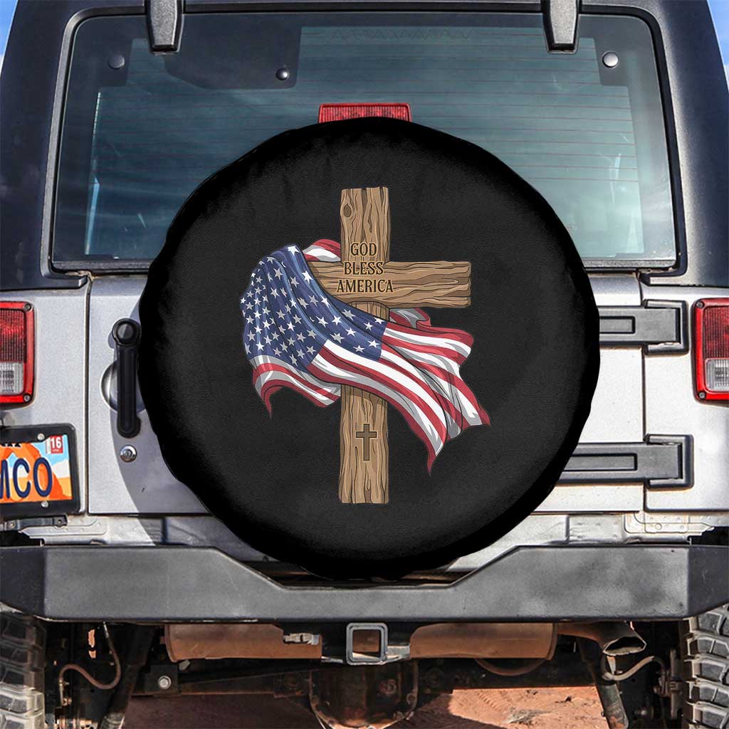 God Bless America 250 Years Spare Tire Cover 4th of July Christian Jesus