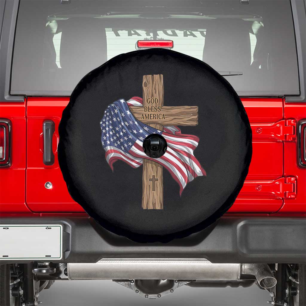 God Bless America 250 Years Spare Tire Cover 4th of July Christian Jesus
