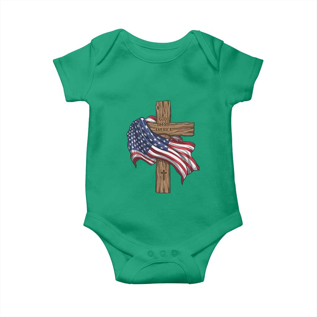 God Bless America 250 Years Baby Onesie 4th of July Christian Jesus