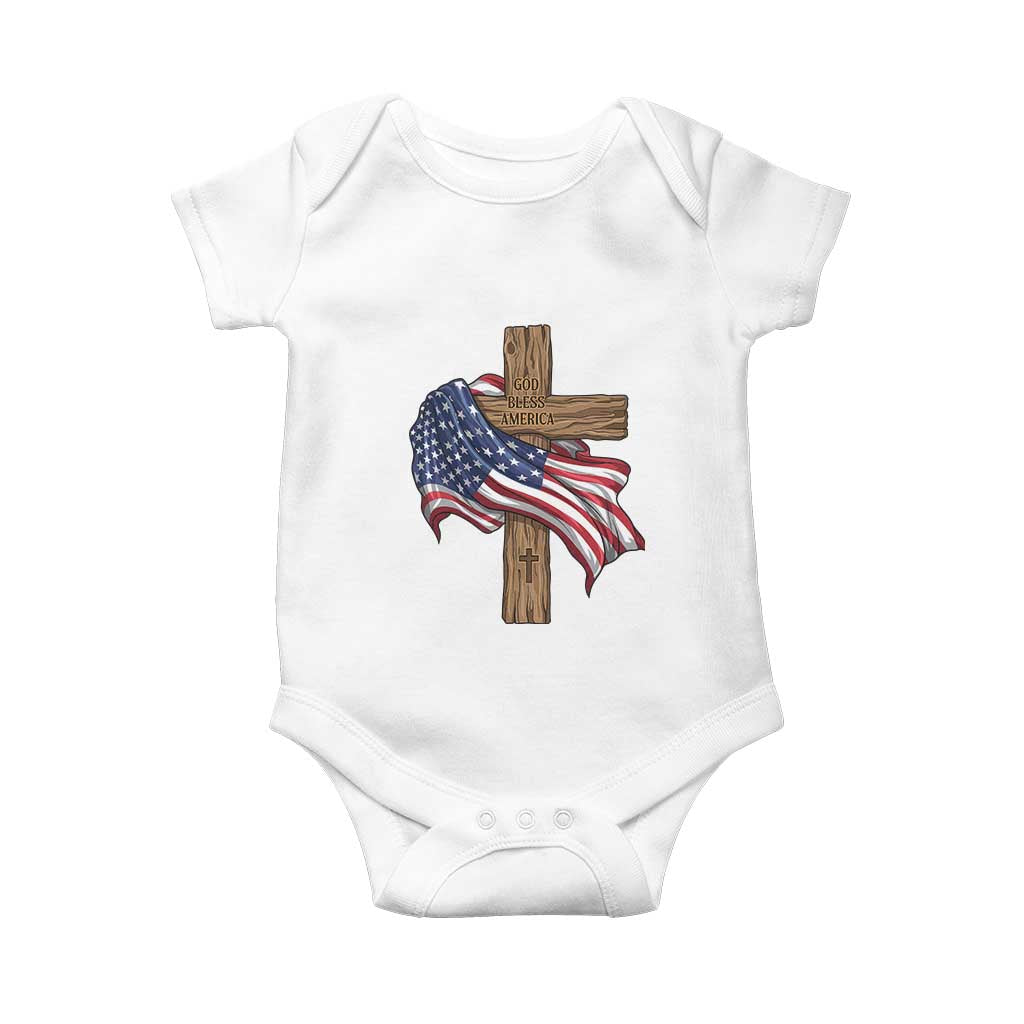 God Bless America 250 Years Baby Onesie 4th of July Christian Jesus