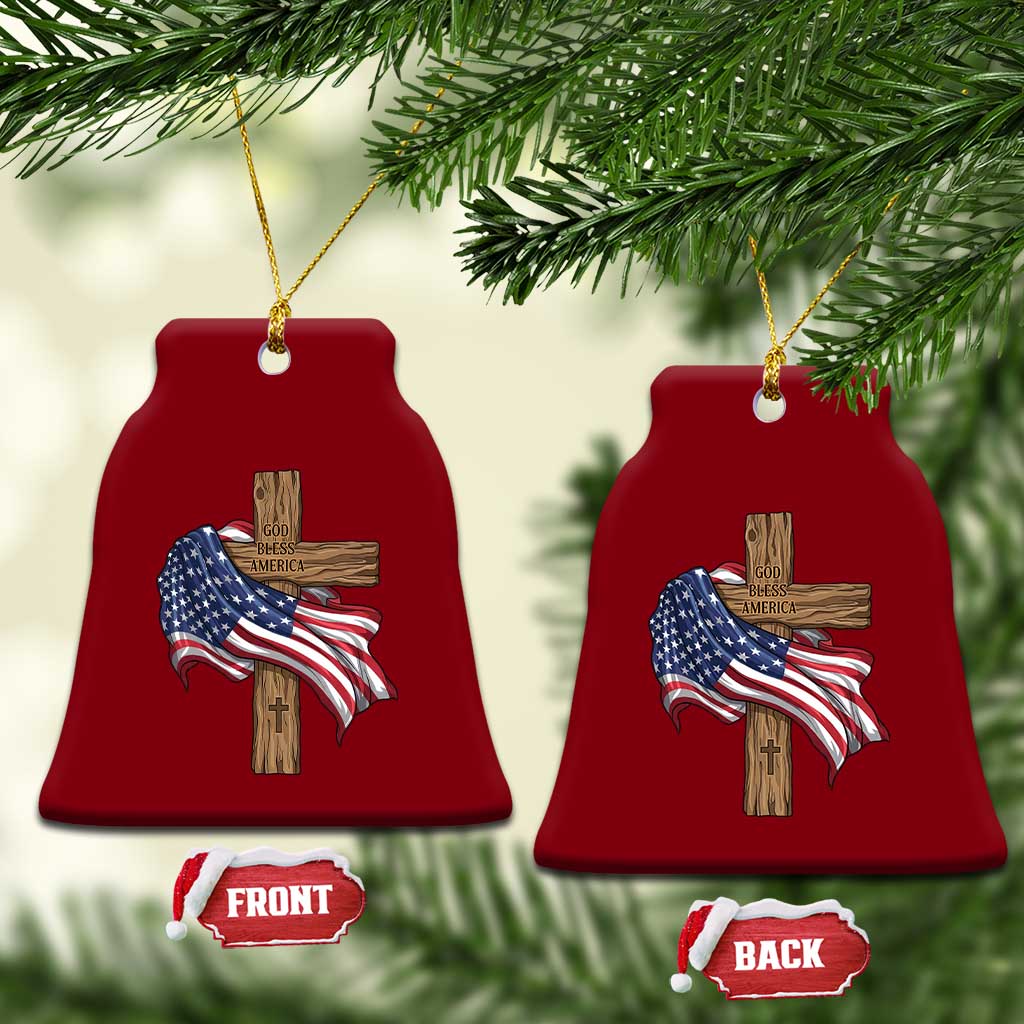 God Bless America 250 Years Ceramic Ornament 4th of July Christian Jesus