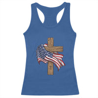God Bless America 250 Years Racerback Tank Top 4th of July Christian Jesus