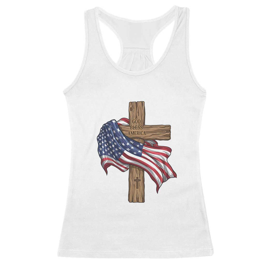 God Bless America 250 Years Racerback Tank Top 4th of July Christian Jesus