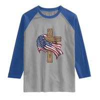 God Bless America 250 Years Raglan Shirt 4th of July Christian Jesus