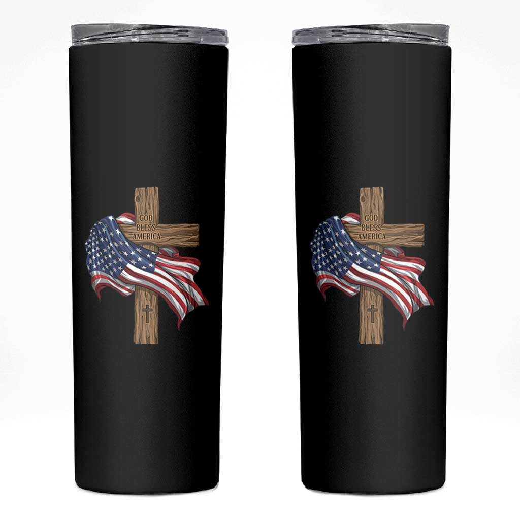 God Bless America 250 Years Skinny Tumbler 4th of July Christian Jesus