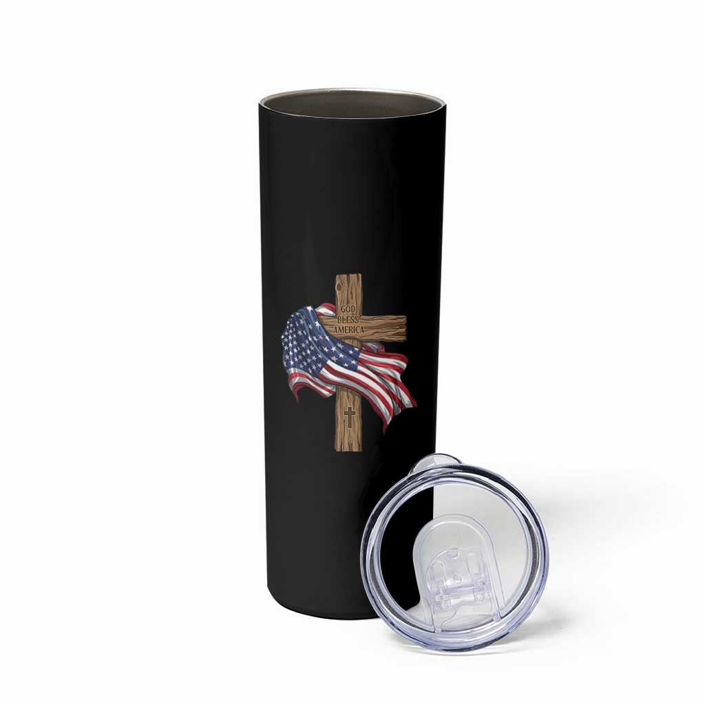 God Bless America 250 Years Skinny Tumbler 4th of July Christian Jesus