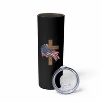 God Bless America 250 Years Skinny Tumbler 4th of July Christian Jesus