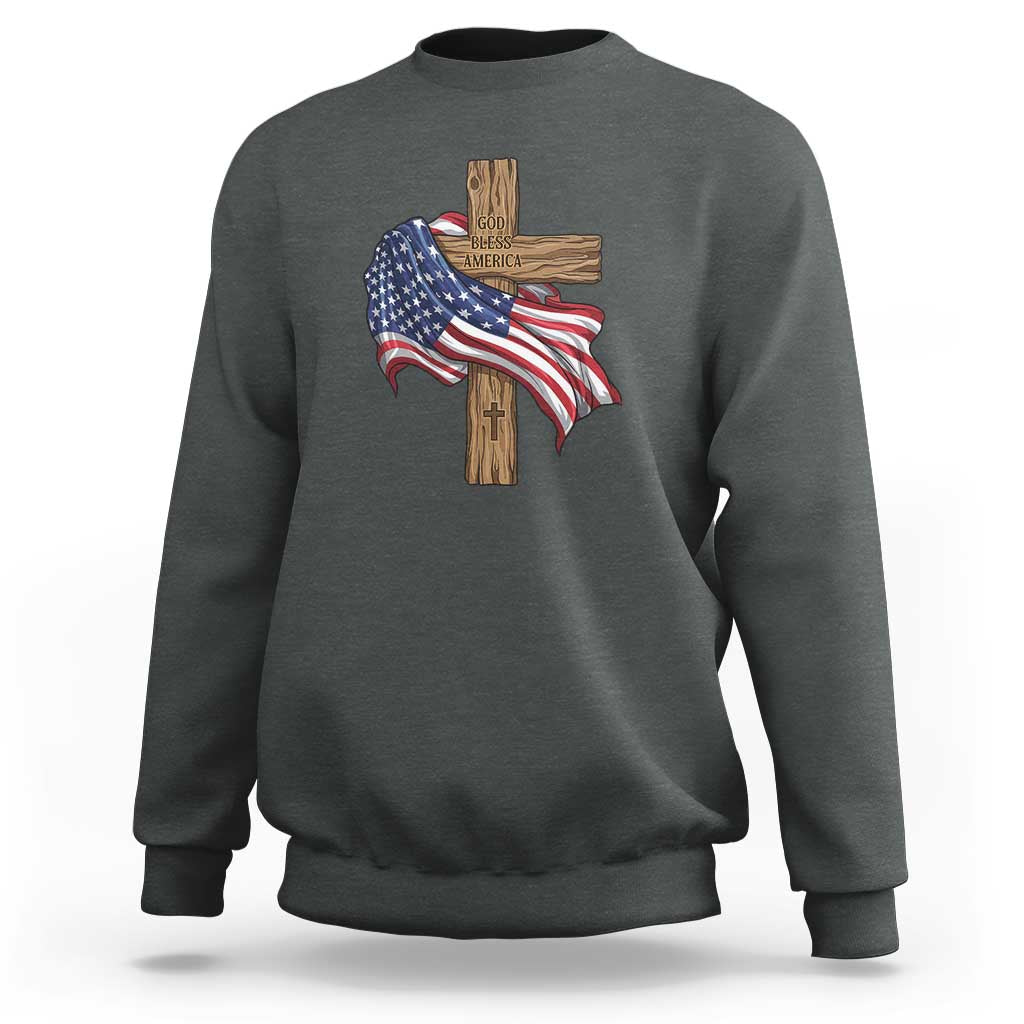 God Bless America 250 Years Sweatshirt 4th of July Christian Jesus