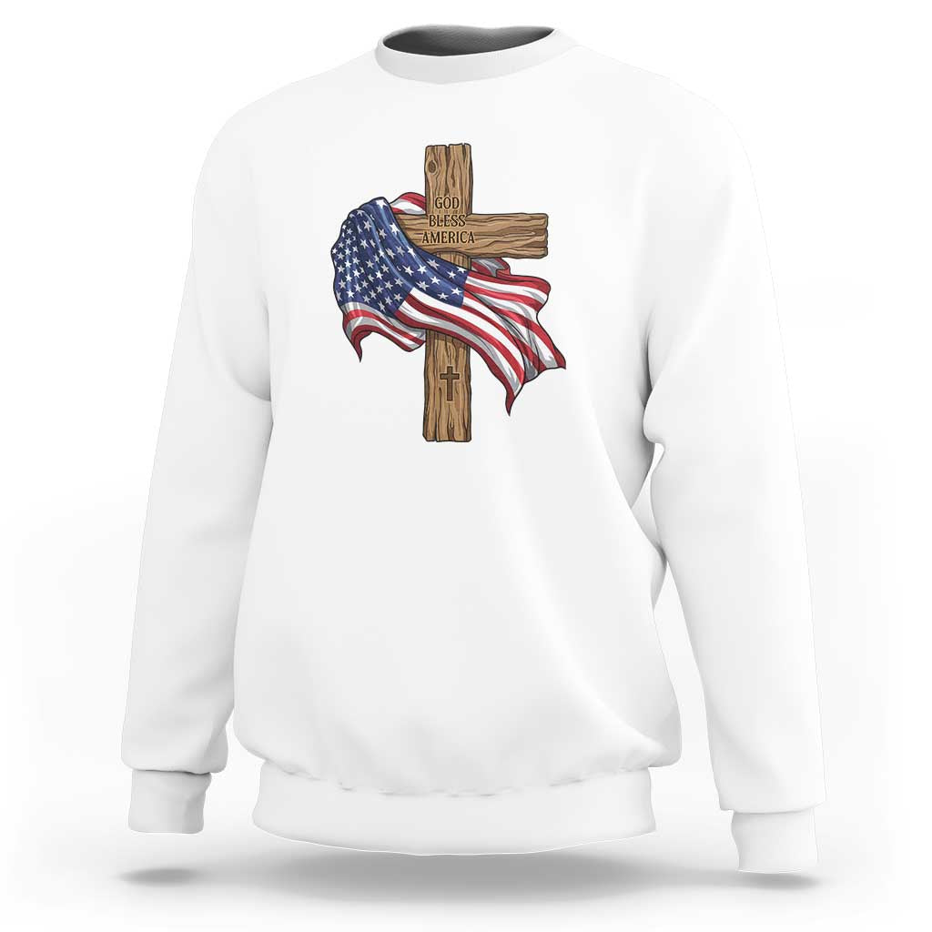 God Bless America 250 Years Sweatshirt 4th of July Christian Jesus