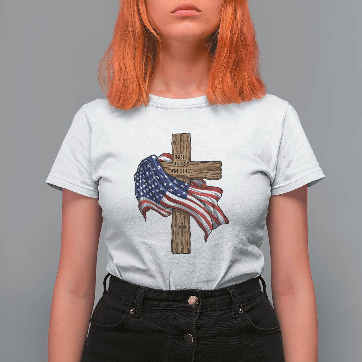God Bless America 250 Years T Shirt For Women 4th of July Christian Jesus