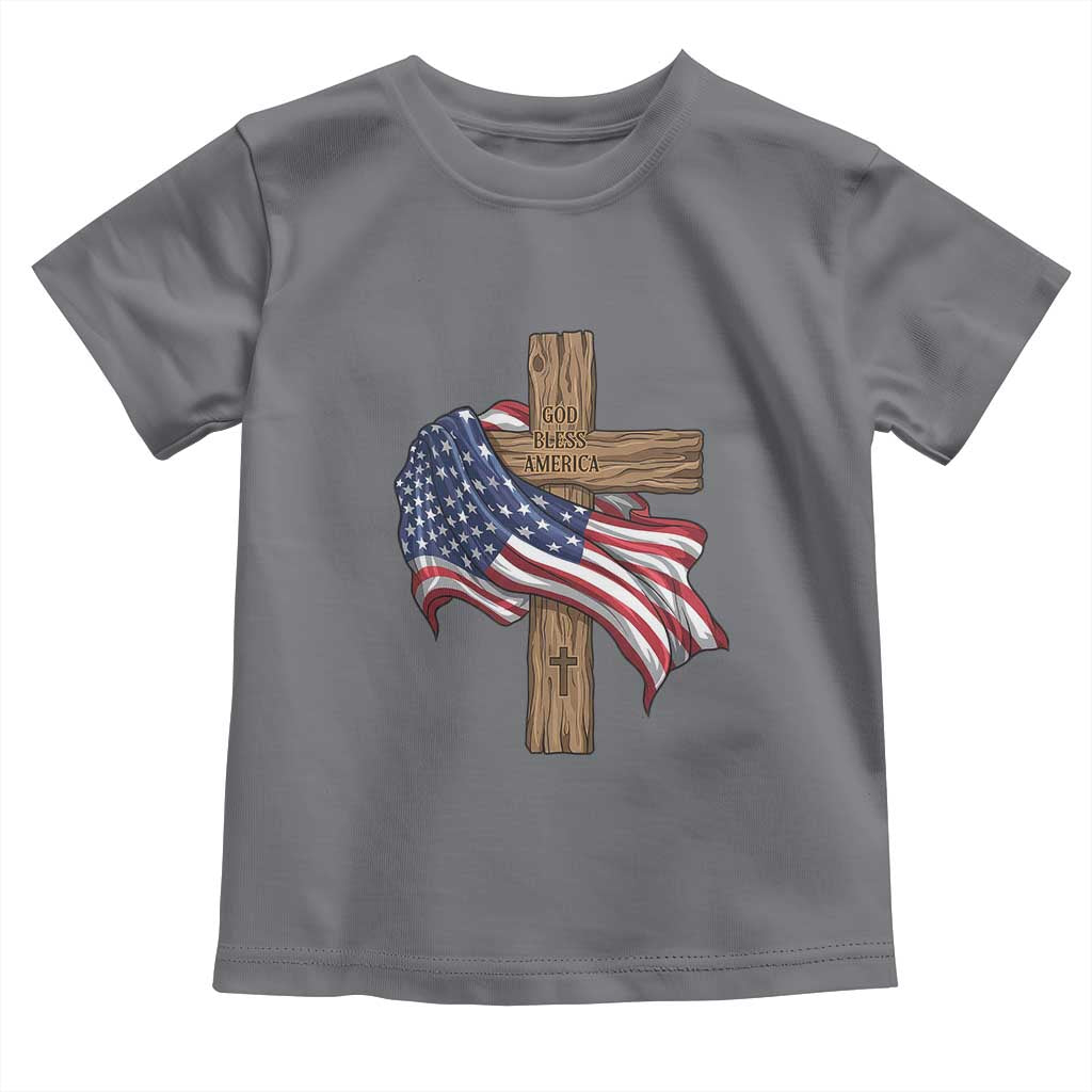 God Bless America 250 Years Toddler T Shirt 4th of July Christian Jesus