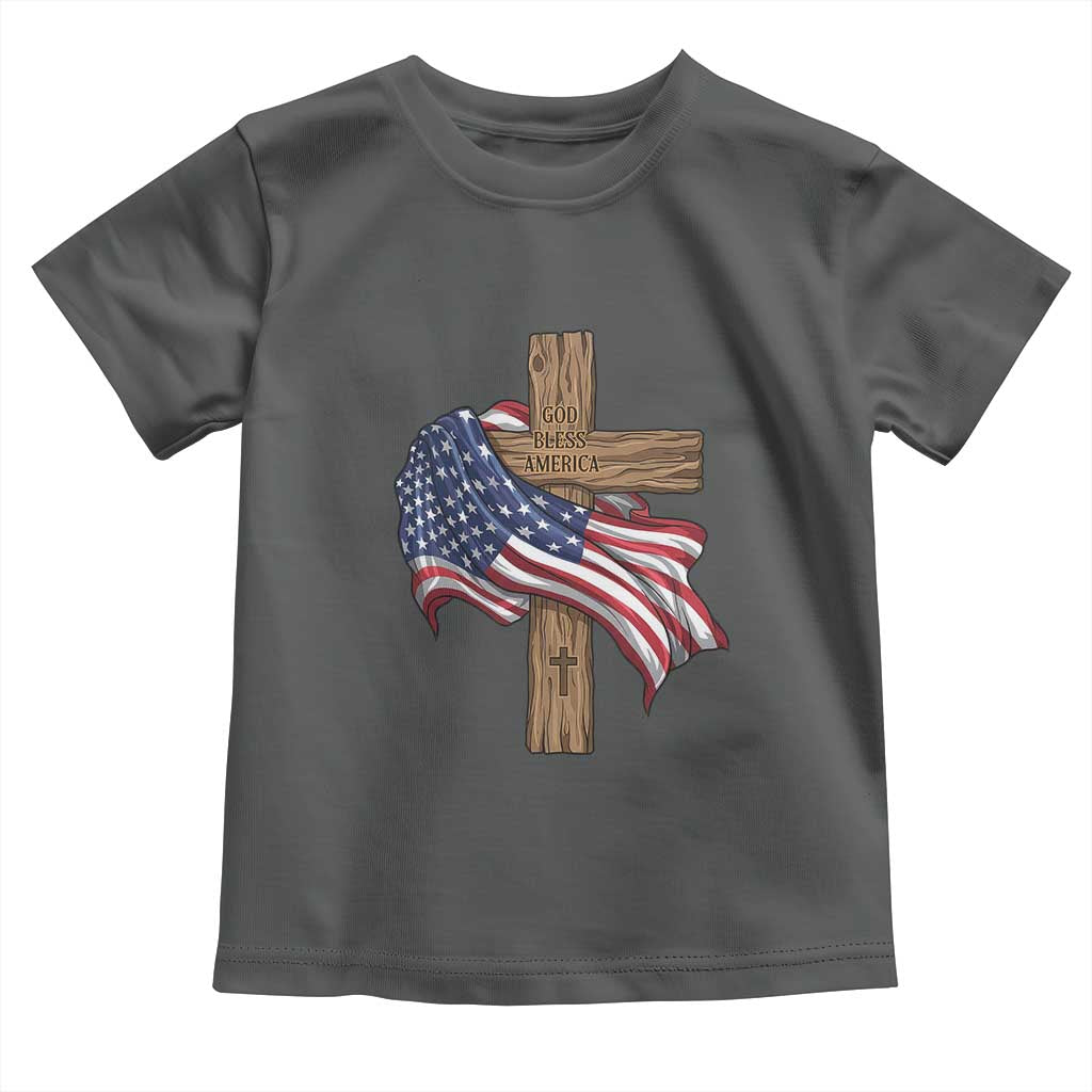 God Bless America 250 Years Toddler T Shirt 4th of July Christian Jesus
