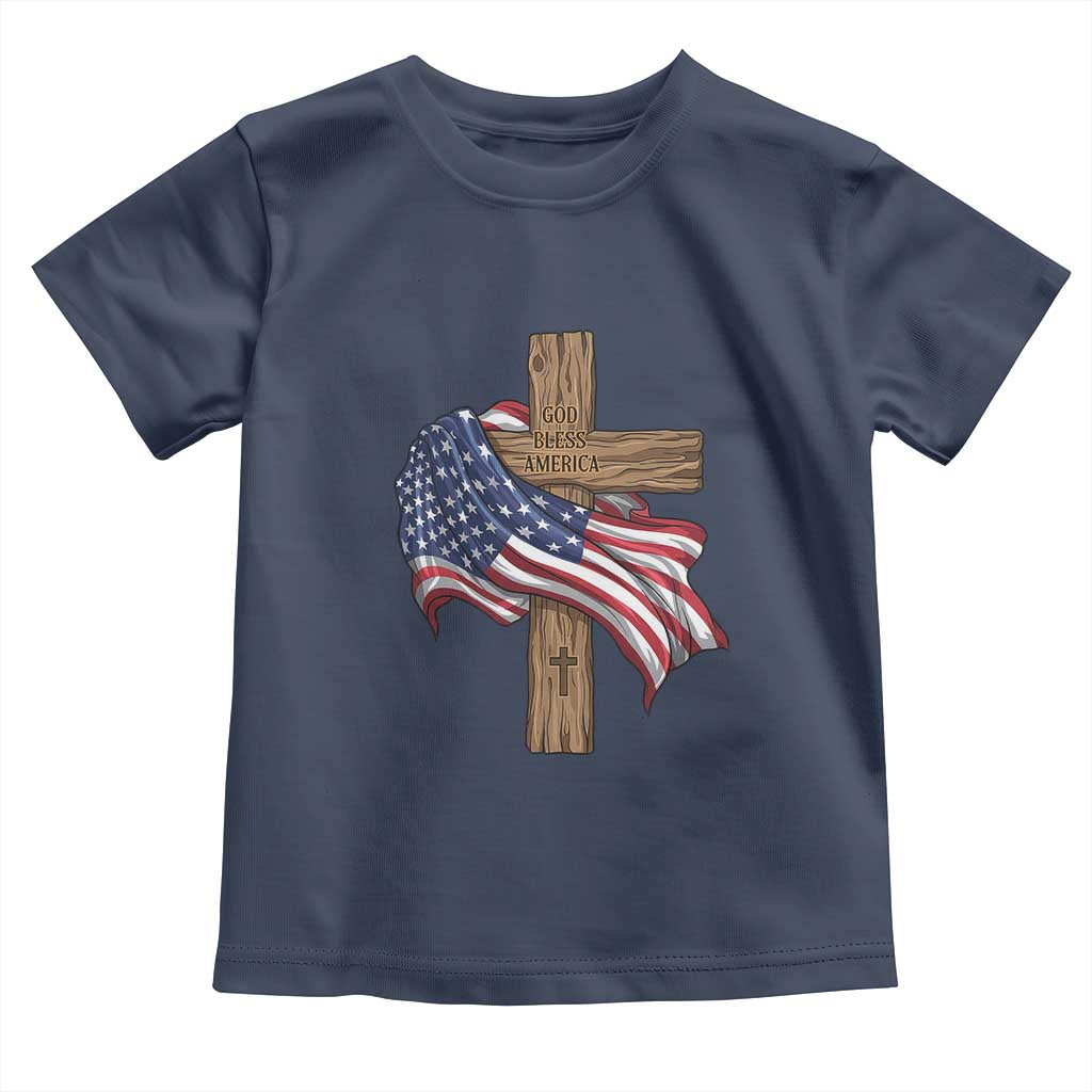 God Bless America 250 Years Toddler T Shirt 4th of July Christian Jesus