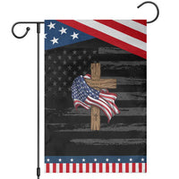 God Bless America 250 Years Patriotic Garden Flag 4th of July Christian Jesus