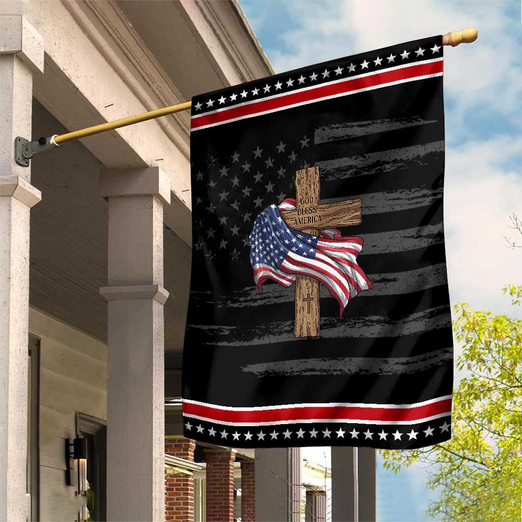 God Bless America 250 Years Patriotic Garden Flag 4th of July Christian Jesus
