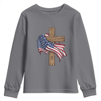God Bless America 250 Years Youth Sweatshirt 4th of July Christian Jesus
