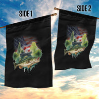 Bass Fishing Patriotic American Flag Garden Flag - Wonder Print Shop