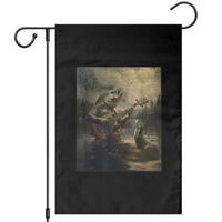 Weird Bass Fish Playing Bass Guitar Garden Flag Funny Cursed Meme - Wonder Print Shop