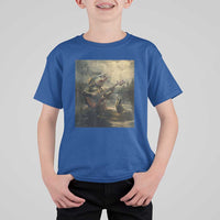 Weird Bass Fish Playing Bass Guitar T Shirt For Kid Funny Cursed Meme - Wonder Print Shop