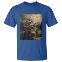Weird Bass Fish Playing Bass Guitar T Shirt Funny Cursed Meme - Wonder Print Shop