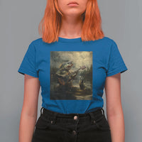 Weird Bass Fish Playing Bass Guitar T Shirt For Women Funny Cursed Meme - Wonder Print Shop