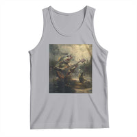 Weird Bass Fish Playing Bass Guitar Tank Top Funny Cursed Meme - Wonder Print Shop
