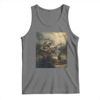 Weird Bass Fish Playing Bass Guitar Tank Top Funny Cursed Meme - Wonder Print Shop