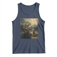 Weird Bass Fish Playing Bass Guitar Tank Top Funny Cursed Meme - Wonder Print Shop