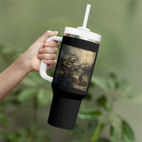 Weird Bass Fish Playing Bass Guitar Tumbler With Handle Funny Cursed Meme - Wonder Print Shop