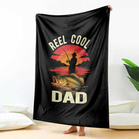 Funny Fishing Dad Throw Blanket Reel Cool Dad - Wonder Print Shop