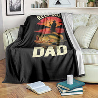 Funny Fishing Dad Throw Blanket Reel Cool Dad - Wonder Print Shop