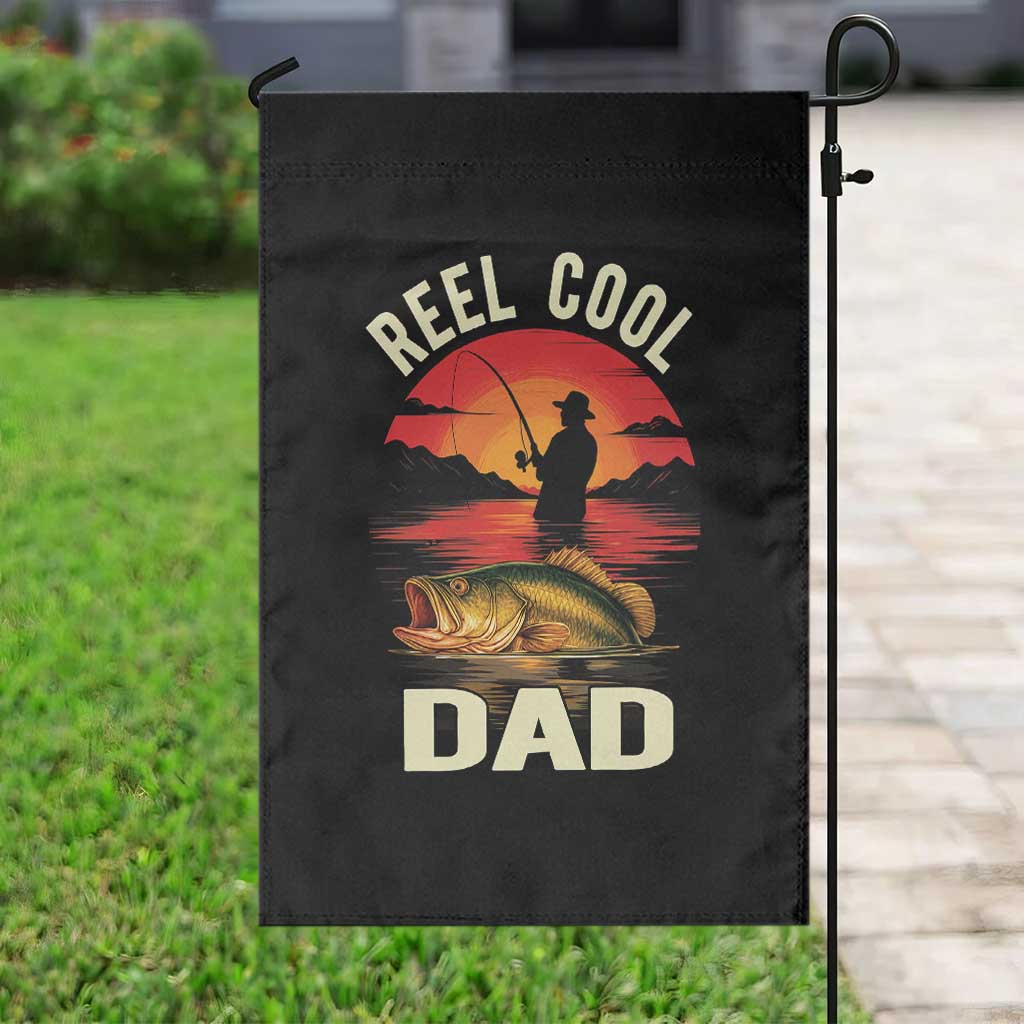 Funny Fishing Dad Garden Flag Reel Cool Dad - Wonder Print Shop