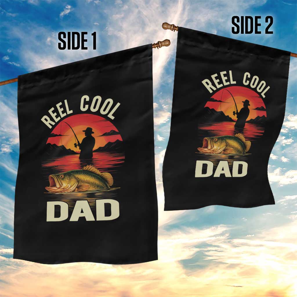 Funny Fishing Dad Garden Flag Reel Cool Dad - Wonder Print Shop