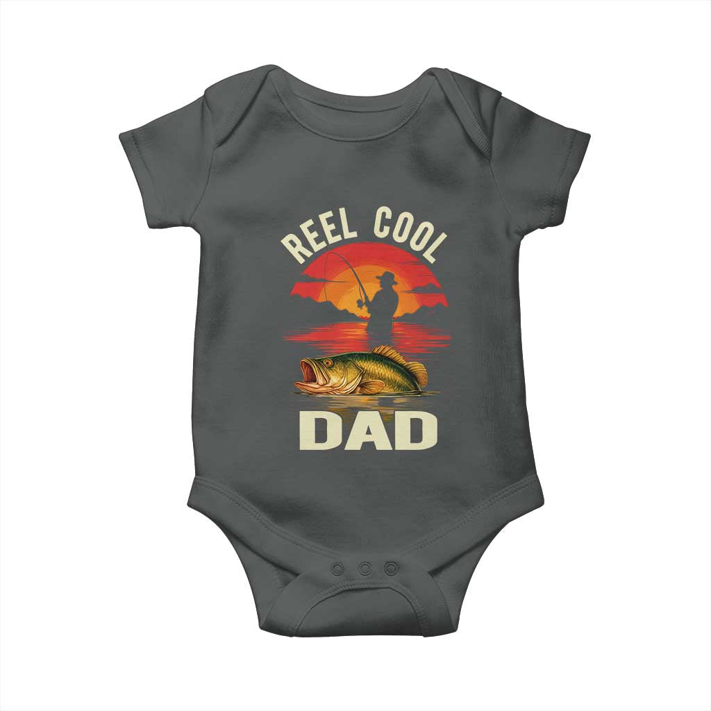 Funny Fishing Dad Baby Onesie Reel Cool Dad - Wonder Print Shop