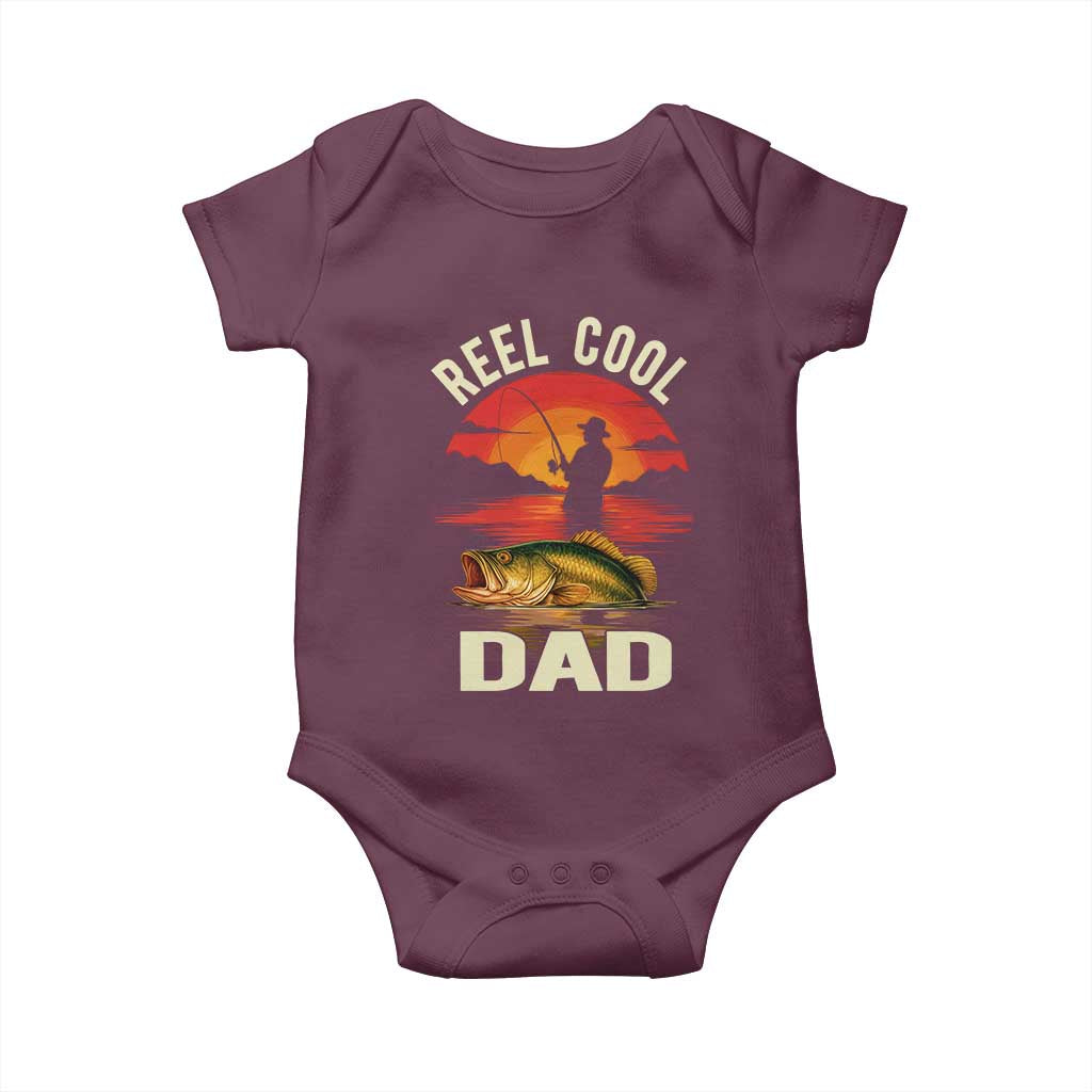 Funny Fishing Dad Baby Onesie Reel Cool Dad - Wonder Print Shop