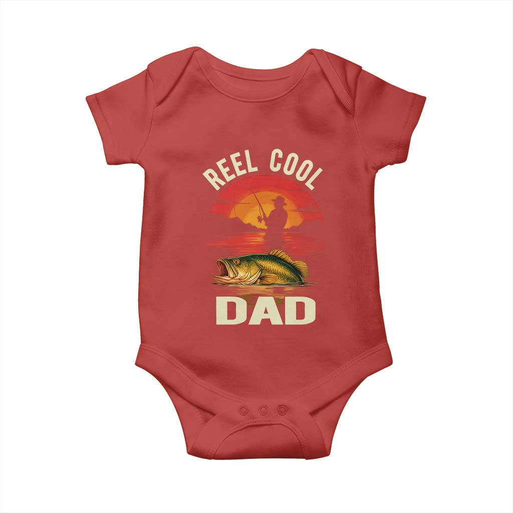 Funny Fishing Dad Baby Onesie Reel Cool Dad - Wonder Print Shop